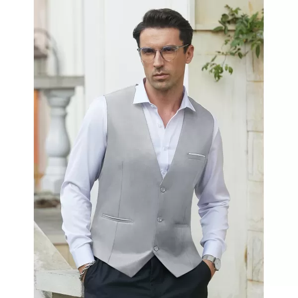 COOFANDY Men's Formal Suit Vest Slim Fit Casual Business Dress Waistcoat Vest