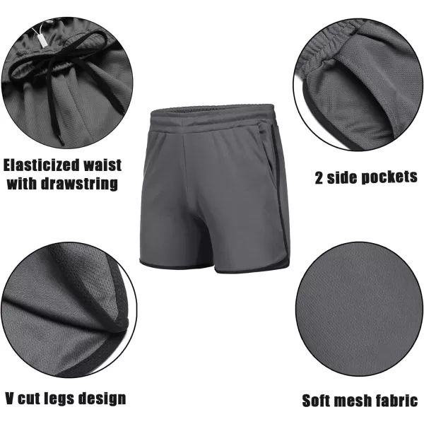COOFANDY Men's Gym Workout Shorts 5 Inch 2 Pack Athletic Running Shorts Quick Dry Sport Training Shorts with Pockets)