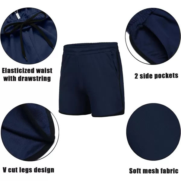 COOFANDY Men's Gym Workout Shorts 5 Inch 2 Pack Athletic Running Shorts Quick Dry Sport Training Shorts with Pockets)