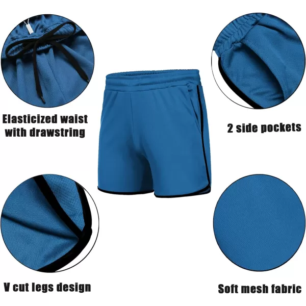 COOFANDY Men's Gym Workout Shorts 5 Inch 2 Pack Athletic Running Shorts Quick Dry Sport Training Shorts with Pockets)