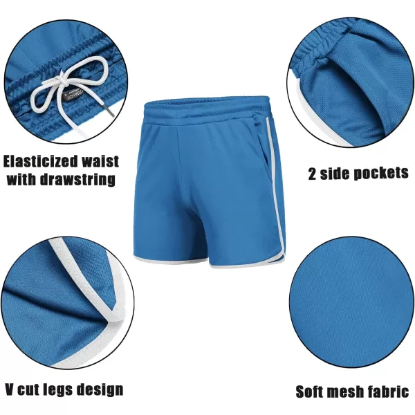 COOFANDY Men's Gym Workout Shorts 5 Inch 2 Pack Athletic Running Shorts Quick Dry Sport Training Shorts with Pockets)