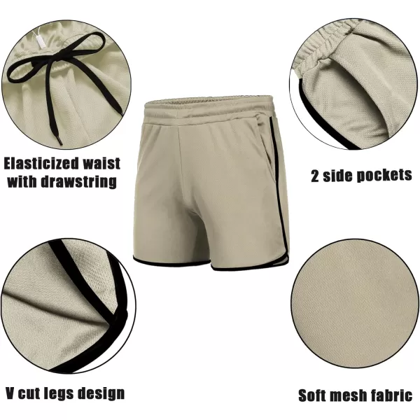 COOFANDY Men's Gym Workout Shorts 5 Inch 2 Pack Athletic Running Shorts Quick Dry Sport Training Shorts with Pockets)
