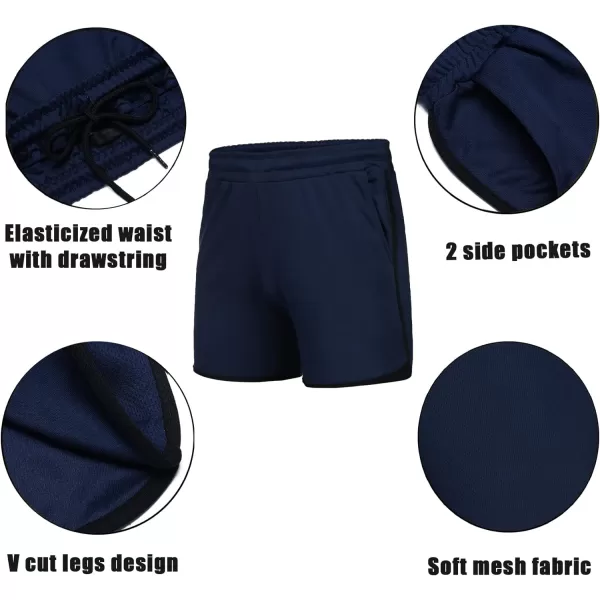 COOFANDY Men's Gym Workout Shorts 5 Inch 2 Pack Athletic Running Shorts Quick Dry Sport Training Shorts with Pockets)