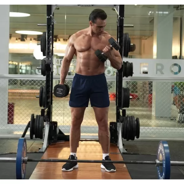COOFANDY Men's Gym Workout Shorts 5 Inch 2 Pack Athletic Running Shorts Quick Dry Sport Training Shorts with Pockets)