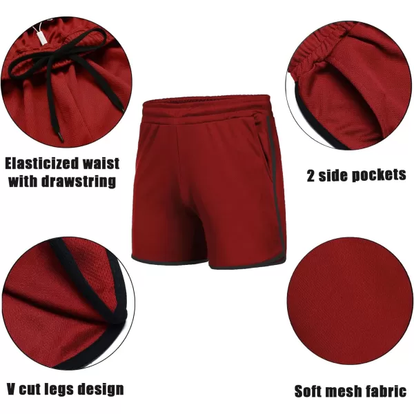 COOFANDY Men's Gym Workout Shorts 5 Inch 2 Pack Athletic Running Shorts Quick Dry Sport Training Shorts with Pockets)