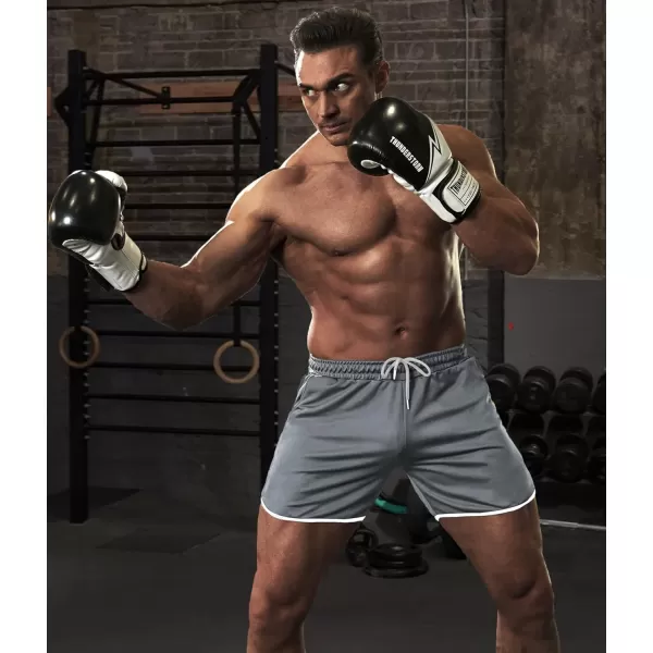 COOFANDY Men's Gym Workout Shorts 5 Inch 2 Pack Athletic Running Shorts Quick Dry Sport Training Shorts with Pockets)