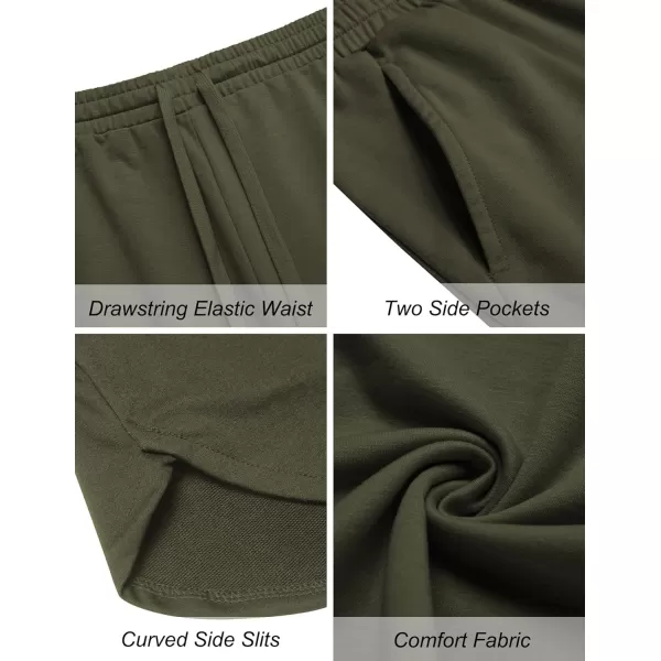 COOFANDY Mens Gym Workout Shorts 7 Inch Athletic Shorts 2 Pack Lightweight Bodybuilding Training Short Pants with Pocket