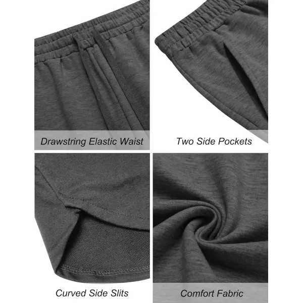 COOFANDY Mens Gym Workout Shorts 7 Inch Athletic Shorts 2 Pack Lightweight Bodybuilding Training Short Pants with Pocket