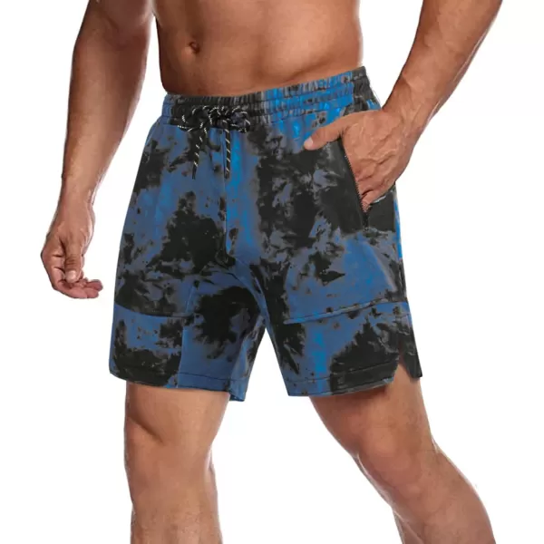 COOFANDY Men's Gym Workout Shorts Athletic Training Shorts Fitted Weightlifting Bodybuilding Shorts with Zipper Pockets