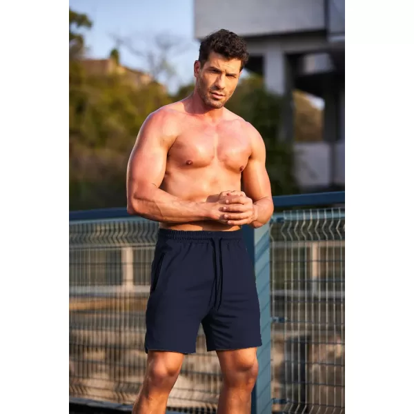 COOFANDY Men's Gym Workout Shorts Athletic Training Shorts Fitted Weightlifting Bodybuilding Shorts with Zipper Pockets