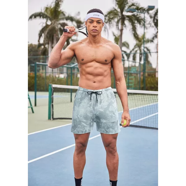 COOFANDY Men's Gym Workout Shorts Athletic Training Shorts Fitted Weightlifting Bodybuilding Shorts with Zipper Pockets