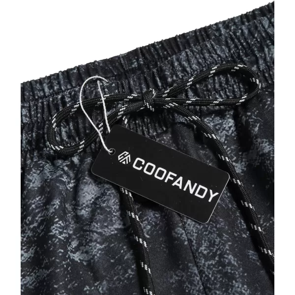 COOFANDY Men's Gym Workout Shorts Athletic Training Shorts Fitted Weightlifting Bodybuilding Shorts with Zipper Pockets