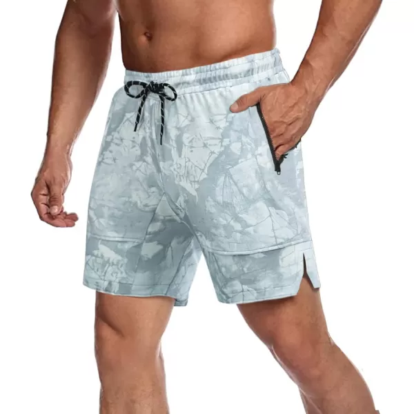 COOFANDY Men's Gym Workout Shorts Athletic Training Shorts Fitted Weightlifting Bodybuilding Shorts with Zipper Pockets