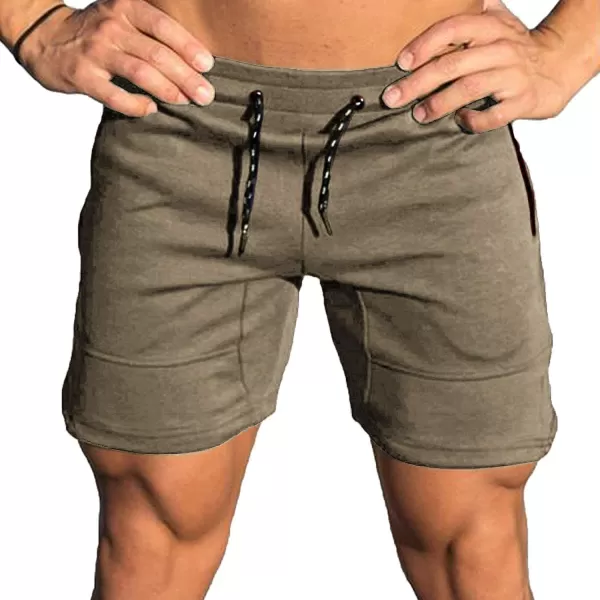COOFANDY Men's Gym Workout Shorts Athletic Training Shorts Fitted Weightlifting Bodybuilding Shorts with Zipper Pockets