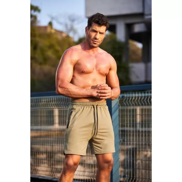 COOFANDY Men's Gym Workout Shorts Athletic Training Shorts Fitted Weightlifting Bodybuilding Shorts with Zipper Pockets