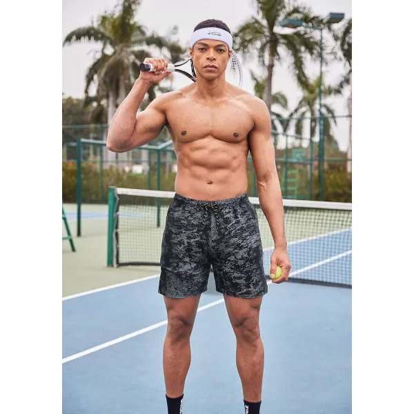 COOFANDY Men's Gym Workout Shorts Athletic Training Shorts Fitted Weightlifting Bodybuilding Shorts with Zipper Pockets