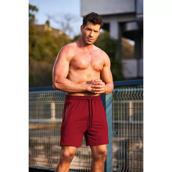 COOFANDY Men's Gym Workout Shorts Athletic Training Shorts Fitted Weightlifting Bodybuilding Shorts with Zipper Pockets