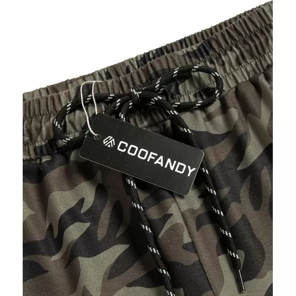 COOFANDY Men's Gym Workout Shorts Athletic Training Shorts Fitted Weightlifting Bodybuilding Shorts with Zipper Pockets