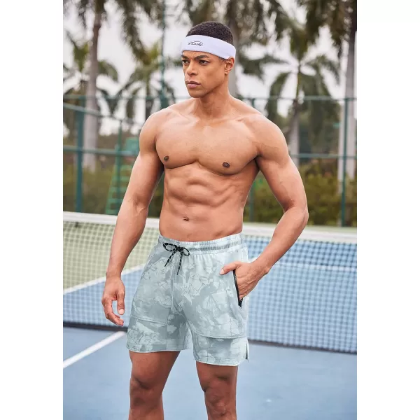 COOFANDY Men's Gym Workout Shorts Athletic Training Shorts Fitted Weightlifting Bodybuilding Shorts with Zipper Pockets