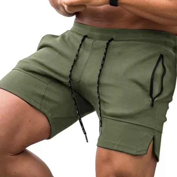 COOFANDY Men's Gym Workout Shorts Athletic Training Shorts Fitted Weightlifting Bodybuilding Shorts with Zipper Pockets