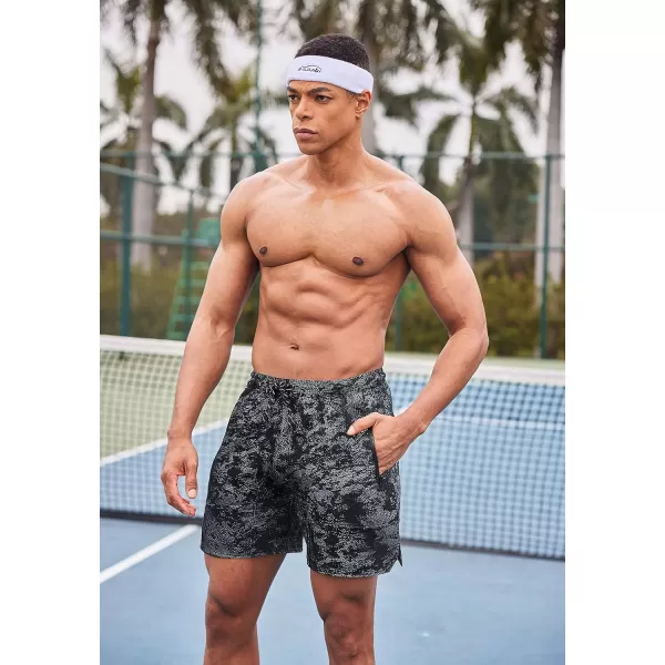 COOFANDY Men's Gym Workout Shorts Athletic Training Shorts Fitted Weightlifting Bodybuilding Shorts with Zipper Pockets