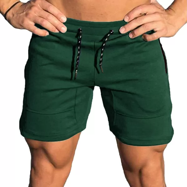 COOFANDY Men's Gym Workout Shorts Athletic Training Shorts Fitted Weightlifting Bodybuilding Shorts with Zipper Pockets
