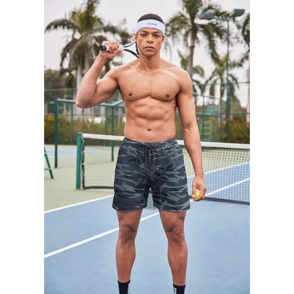 COOFANDY Men's Gym Workout Shorts Athletic Training Shorts Fitted Weightlifting Bodybuilding Shorts with Zipper Pockets