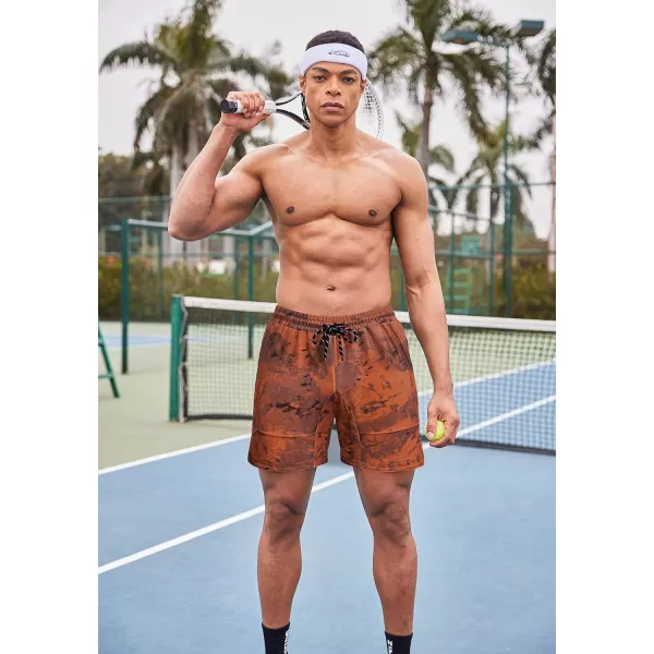 COOFANDY Men's Gym Workout Shorts Athletic Training Shorts Fitted Weightlifting Bodybuilding Shorts with Zipper Pockets