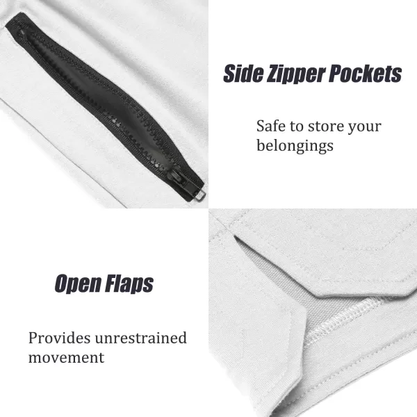COOFANDY Men's Gym Workout Shorts Athletic Training Shorts Fitted Weightlifting Bodybuilding Shorts with Zipper Pockets