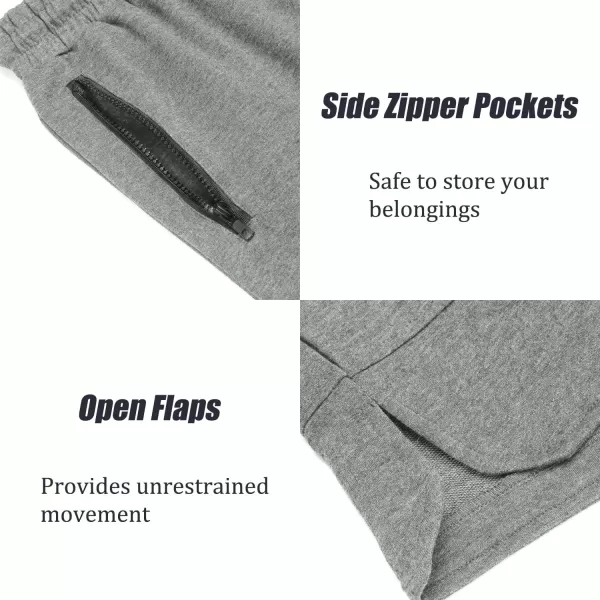 COOFANDY Men's Gym Workout Shorts Athletic Training Shorts Fitted Weightlifting Bodybuilding Shorts with Zipper Pockets