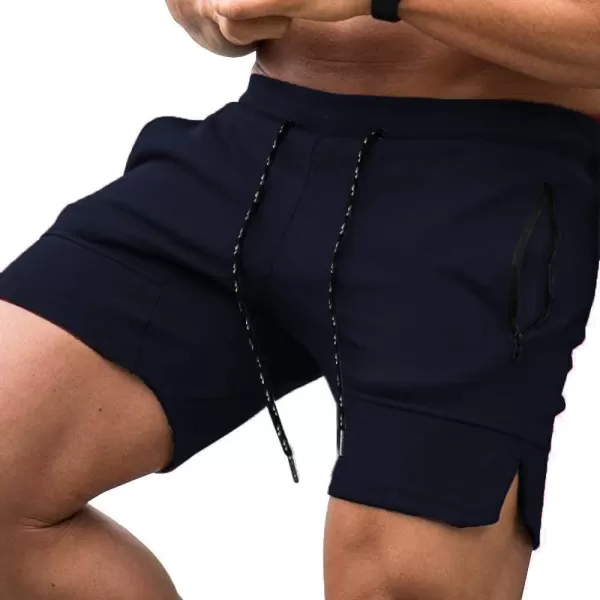 COOFANDY Men's Gym Workout Shorts Athletic Training Shorts Fitted Weightlifting Bodybuilding Shorts with Zipper Pockets