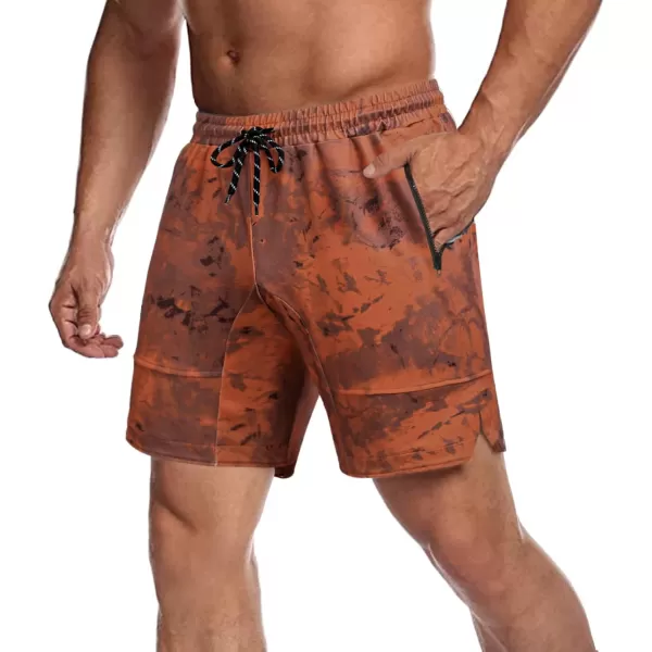 COOFANDY Men's Gym Workout Shorts Athletic Training Shorts Fitted Weightlifting Bodybuilding Shorts with Zipper Pockets