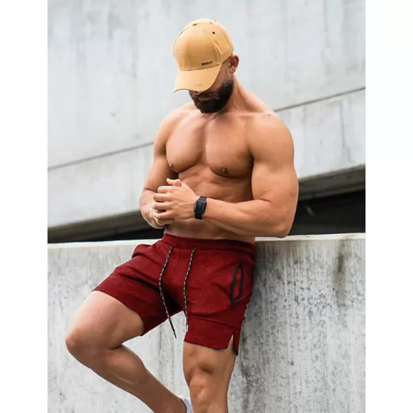 COOFANDY Men's Gym Workout Shorts Athletic Training Shorts Fitted Weightlifting Bodybuilding Shorts with Zipper Pockets
