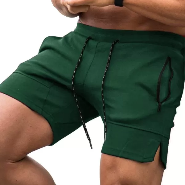 COOFANDY Men's Gym Workout Shorts Athletic Training Shorts Fitted Weightlifting Bodybuilding Shorts with Zipper Pockets