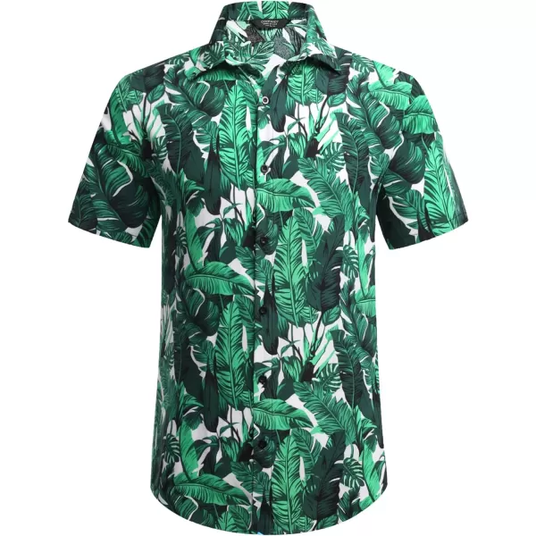 COOFANDY Men's Hawaiian Matching Set Summer Beach 2 Piece Outfits Flower Shirts and Shorts