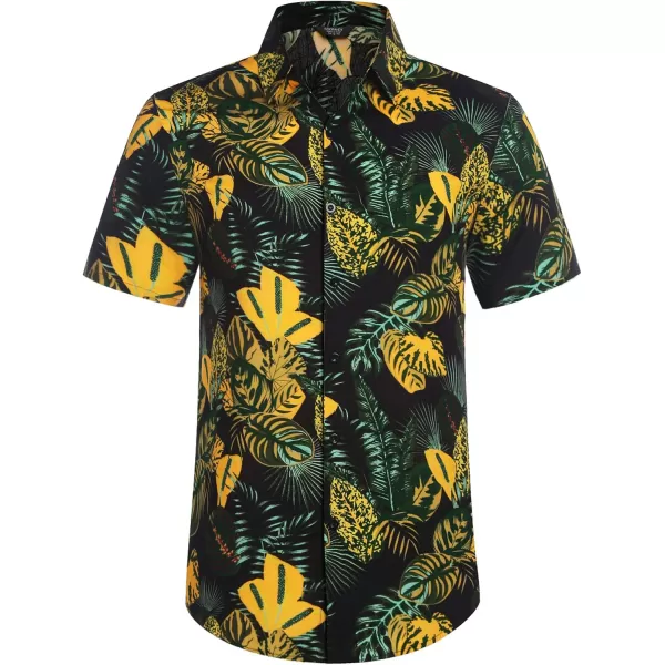 COOFANDY Men's Hawaiian Matching Set Summer Beach 2 Piece Outfits Flower Shirts and Shorts
