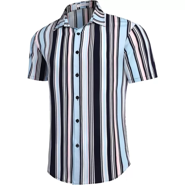 COOFANDY Men's Hawaiian Matching Set Summer Beach 2 Piece Outfits Flower Shirts and Shorts