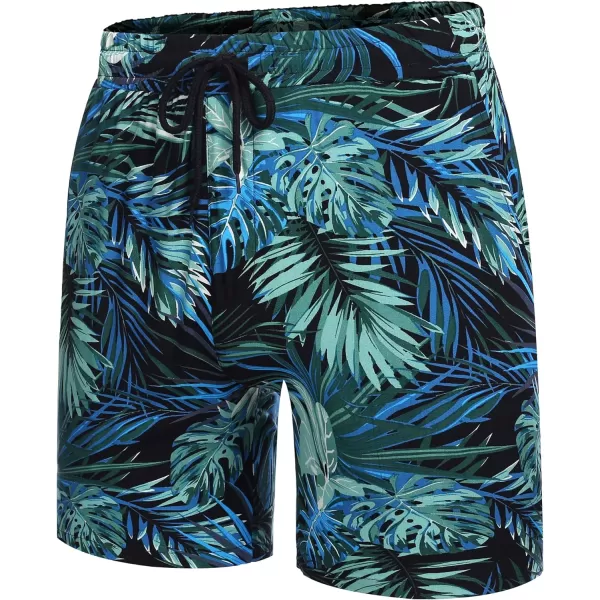 COOFANDY Men's Hawaiian Matching Set Summer Beach 2 Piece Outfits Flower Shirts and Shorts