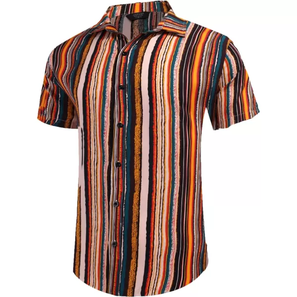 COOFANDY Men's Hawaiian Matching Set Summer Beach 2 Piece Outfits Flower Shirts and Shorts