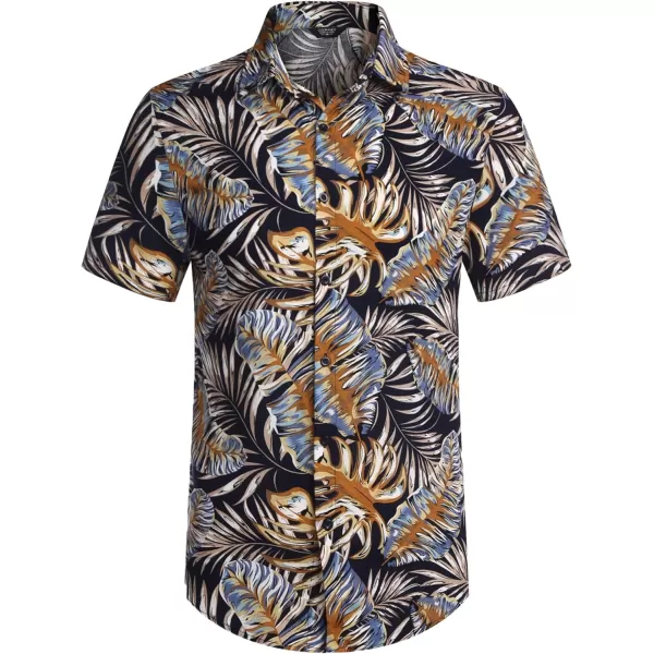 COOFANDY Men's Hawaiian Matching Set Summer Beach 2 Piece Outfits Flower Shirts and Shorts