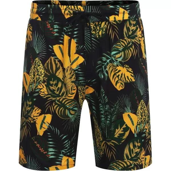 COOFANDY Men's Hawaiian Matching Set Summer Beach 2 Piece Outfits Flower Shirts and Shorts