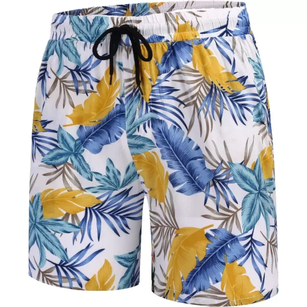 COOFANDY Men's Hawaiian Matching Set Summer Beach 2 Piece Outfits Flower Shirts and Shorts
