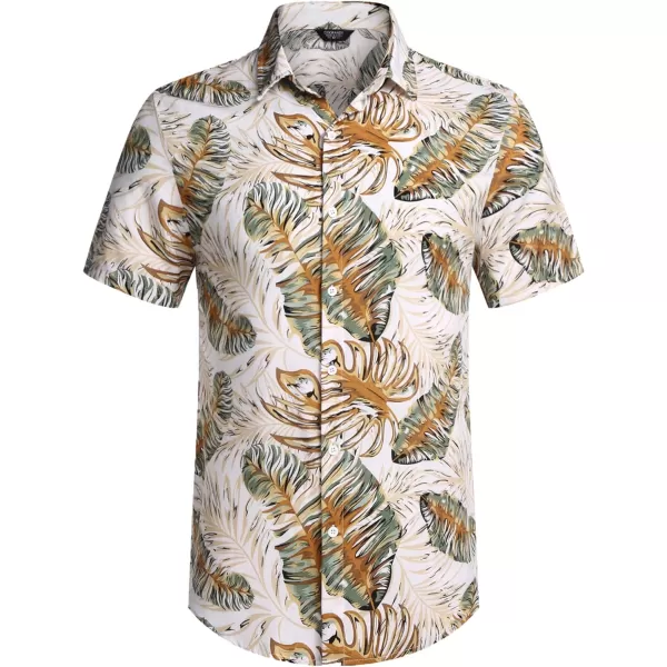 COOFANDY Men's Hawaiian Matching Set Summer Beach 2 Piece Outfits Flower Shirts and Shorts