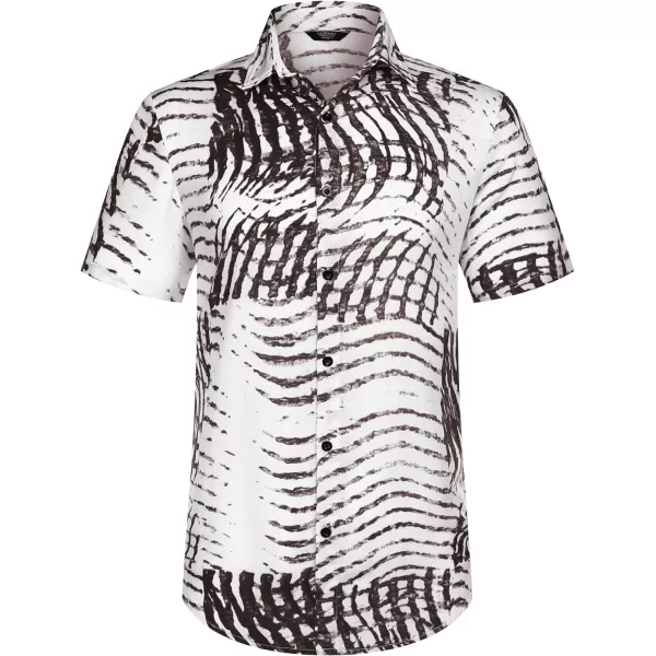 COOFANDY Men's Hawaiian Matching Set Summer Beach 2 Piece Outfits Flower Shirts and Shorts