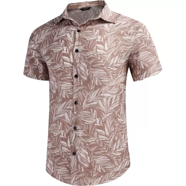 COOFANDY Men's Hawaiian Matching Set Summer Beach 2 Piece Outfits Flower Shirts and Shorts