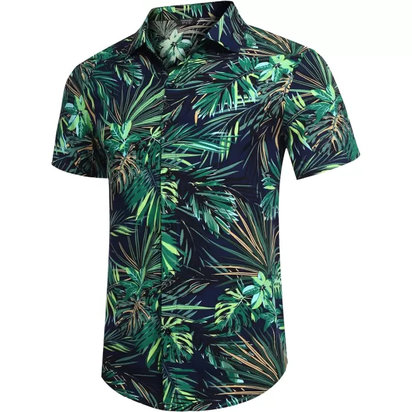 COOFANDY Men's Hawaiian Matching Set Summer Beach 2 Piece Outfits Flower Shirts and Shorts