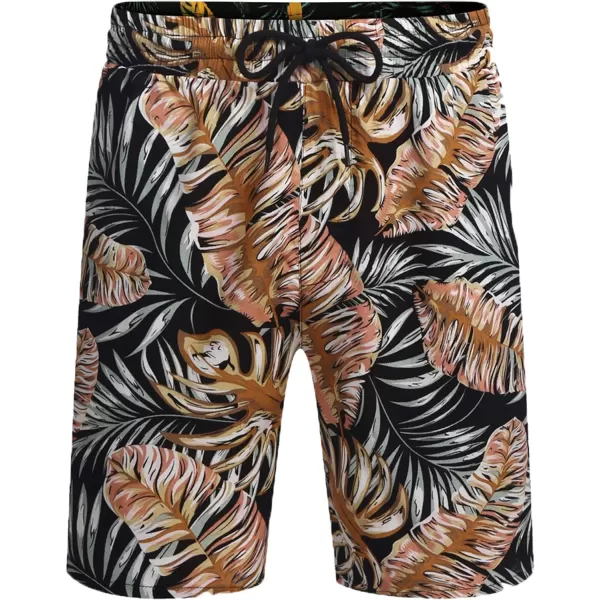 COOFANDY Men's Hawaiian Matching Set Summer Beach 2 Piece Outfits Flower Shirts and Shorts