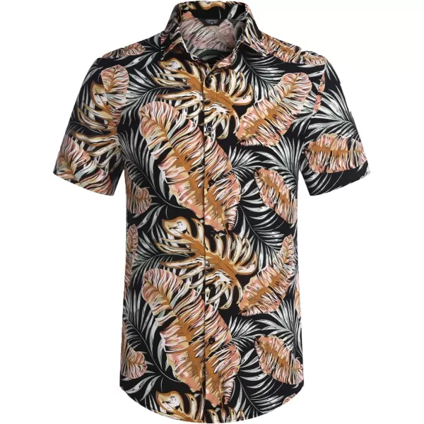 COOFANDY Men's Hawaiian Matching Set Summer Beach 2 Piece Outfits Flower Shirts and Shorts