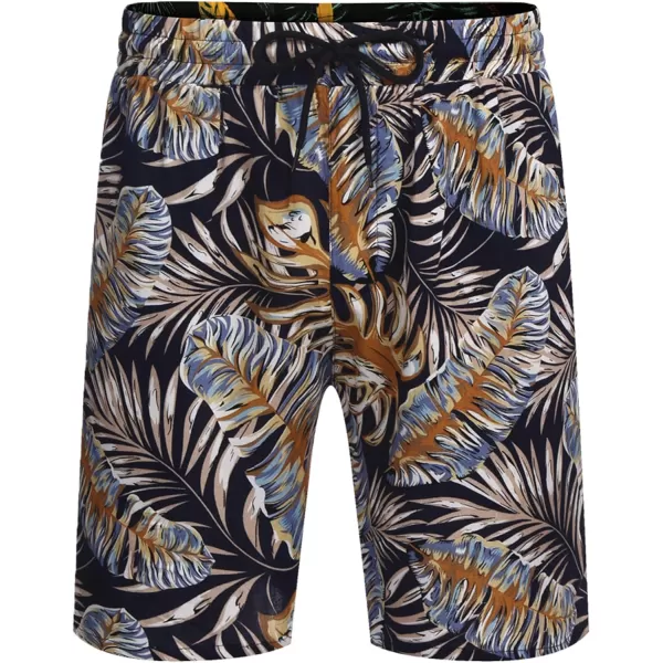 COOFANDY Men's Hawaiian Matching Set Summer Beach 2 Piece Outfits Flower Shirts and Shorts
