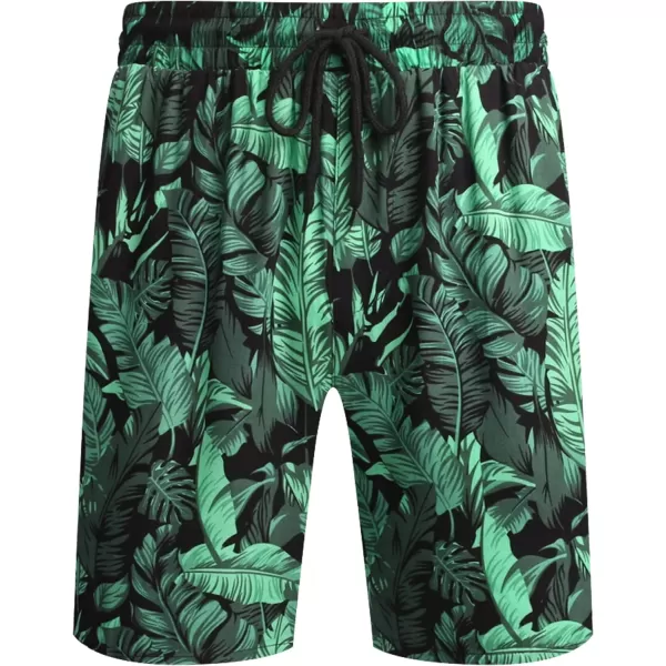 COOFANDY Men's Hawaiian Matching Set Summer Beach 2 Piece Outfits Flower Shirts and Shorts